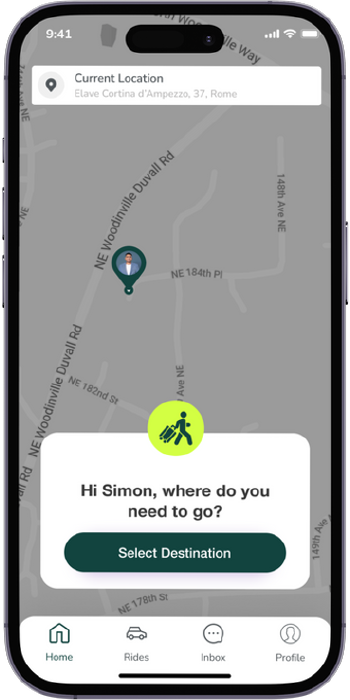 How does it work? - 1st Screenshot of Diddigò App - for Passengers