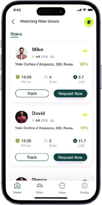 How does it work? - 4th Screenshot of Diddigò App - for Passengers