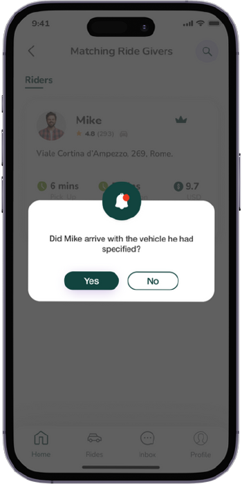 How does it work? - 6th Screenshot of Diddigò App - for Passengers